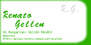 renato gellen business card
